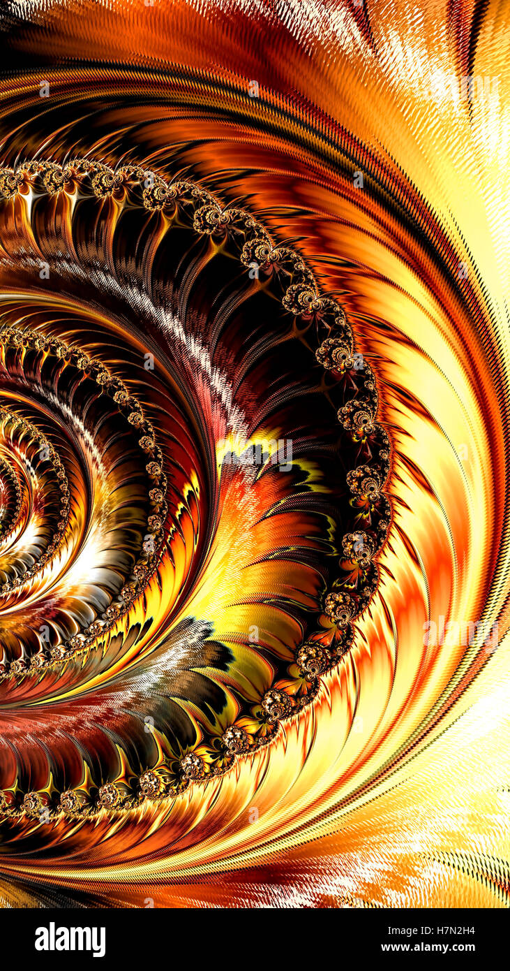 Part of spiral - abstract digitally generated image Stock Photo