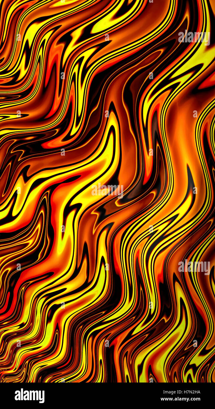 Abstract wavy background - digitally generated image Stock Photo
