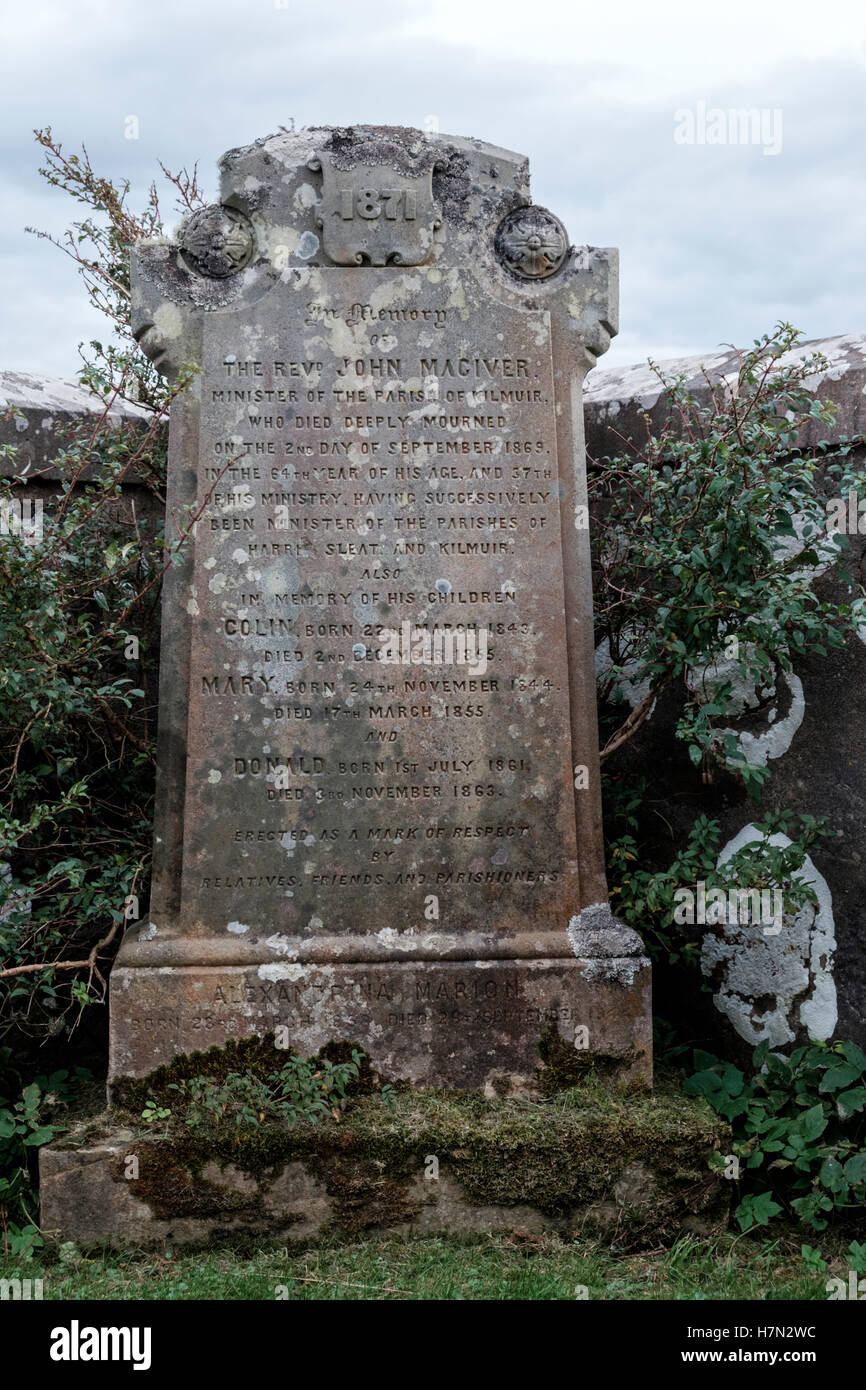 Kilmuir Graveyard, Isle of Skye, Trotternish, Scotland Stock Photo Alamy