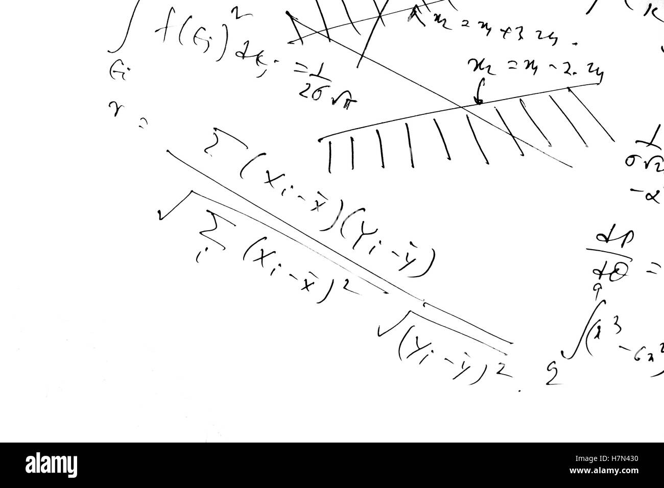Mathematical formulas Black and White Stock Photos & Images Alamy