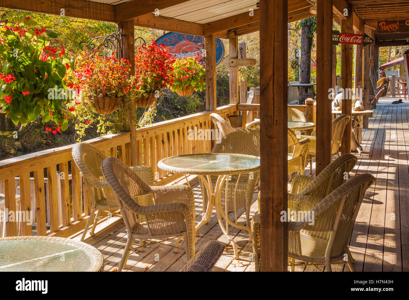 Pappy's Riverwalk overlooking the Nottely River in Blairsville,