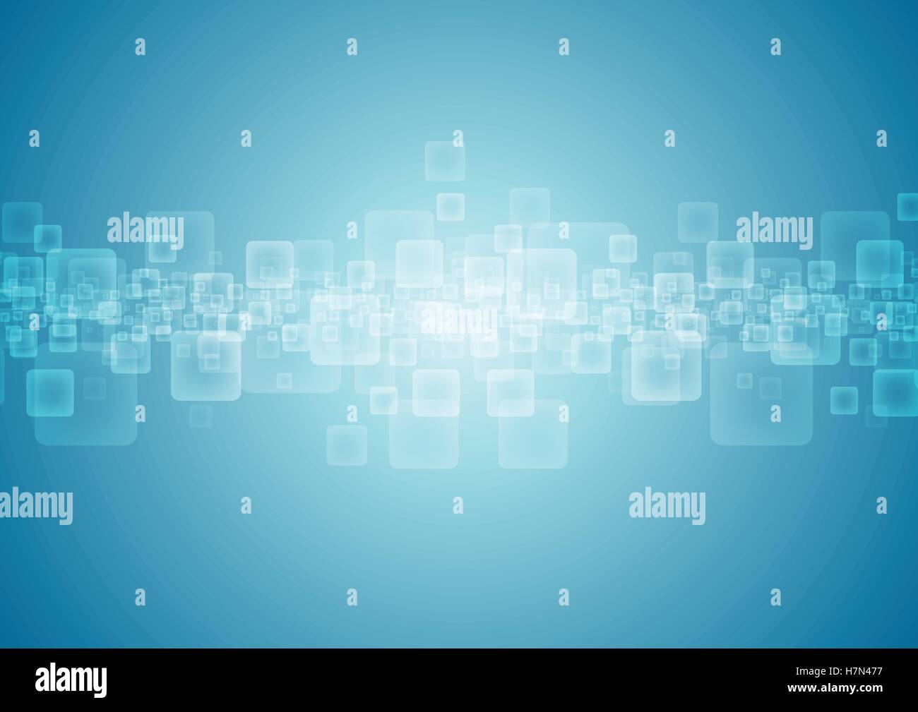 Abstract blue geometric shiny background. Tech squares vector design ...