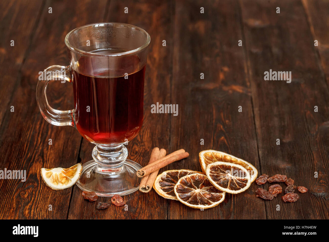 Compote or tea with fruit ingridients, dried orange, cinnamon, raisin Stock Photo Alamy