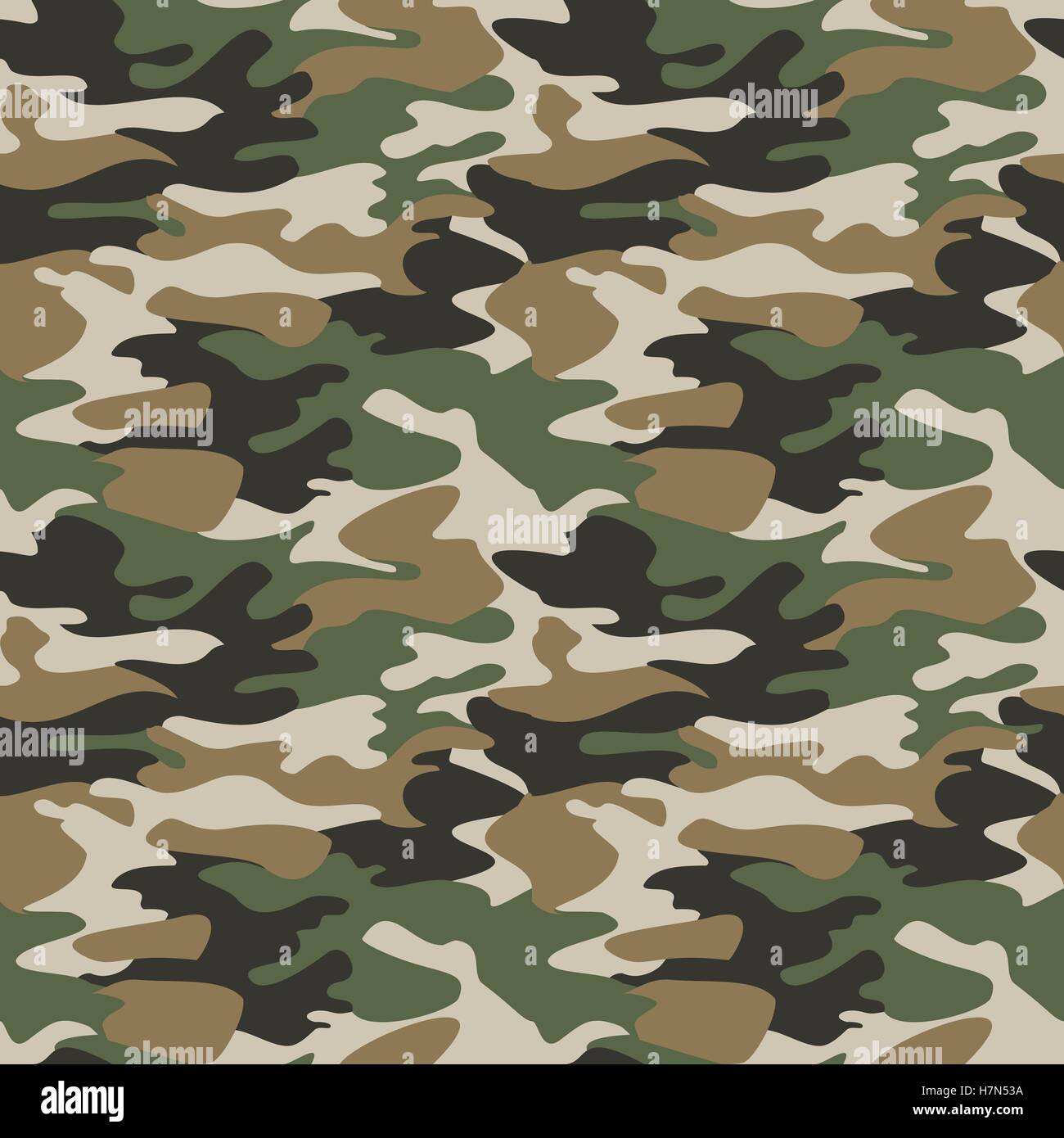 Military camo seamless pattern. Vector background for your design. Stock  Vector