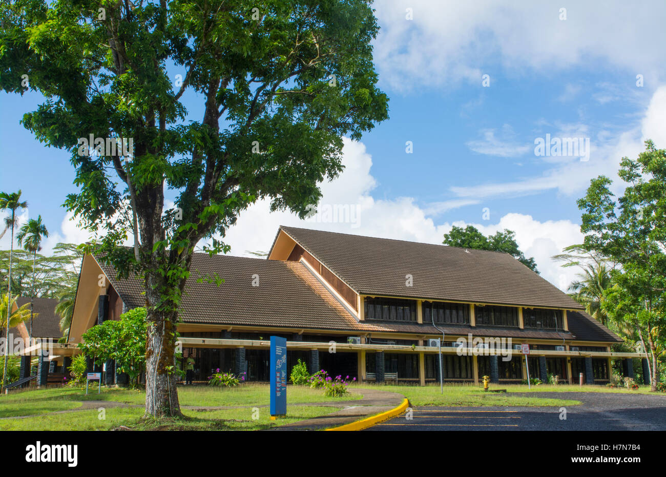 Pohnpei Micronesia government Supreme Court of FSM building Stock Photo
