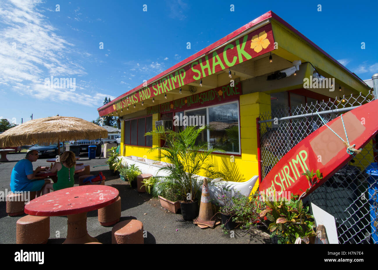 Waimanalo Hawaii Oahu Ono Steaks and Shrimp Shack local restaurant