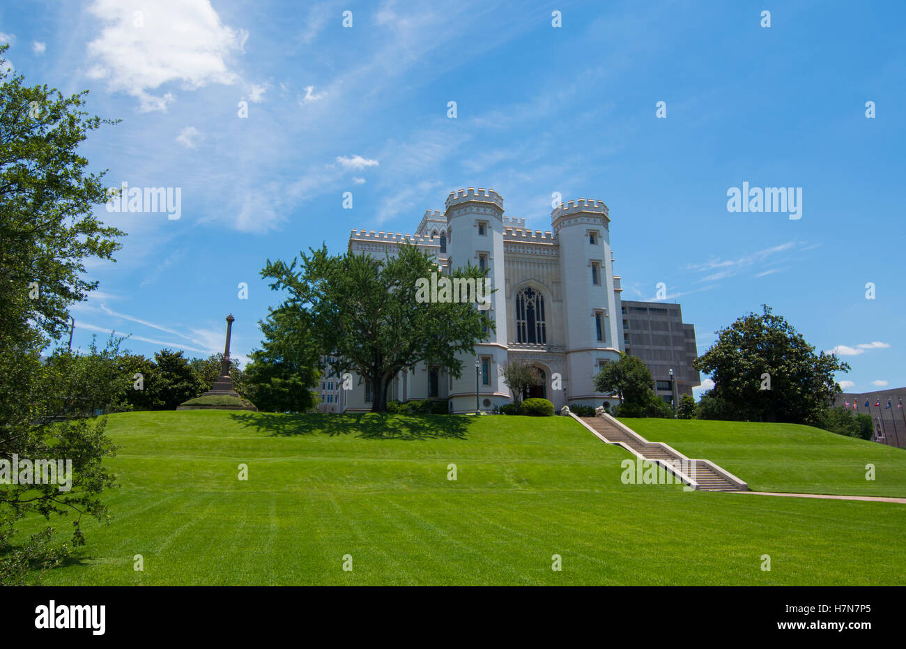 Baton Rouge Louisiana Old State Capital classic mansion in southern government Stock Photo