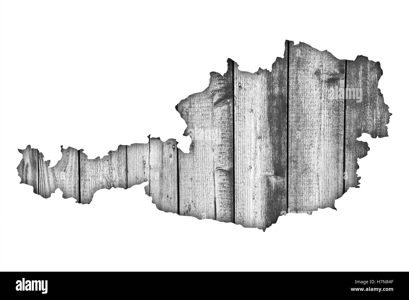 Austria map outline hi-res stock photography and images - Alamy