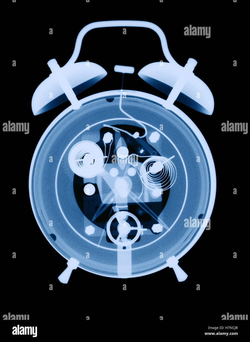 Xray of alarm clock Stock Photo Alamy