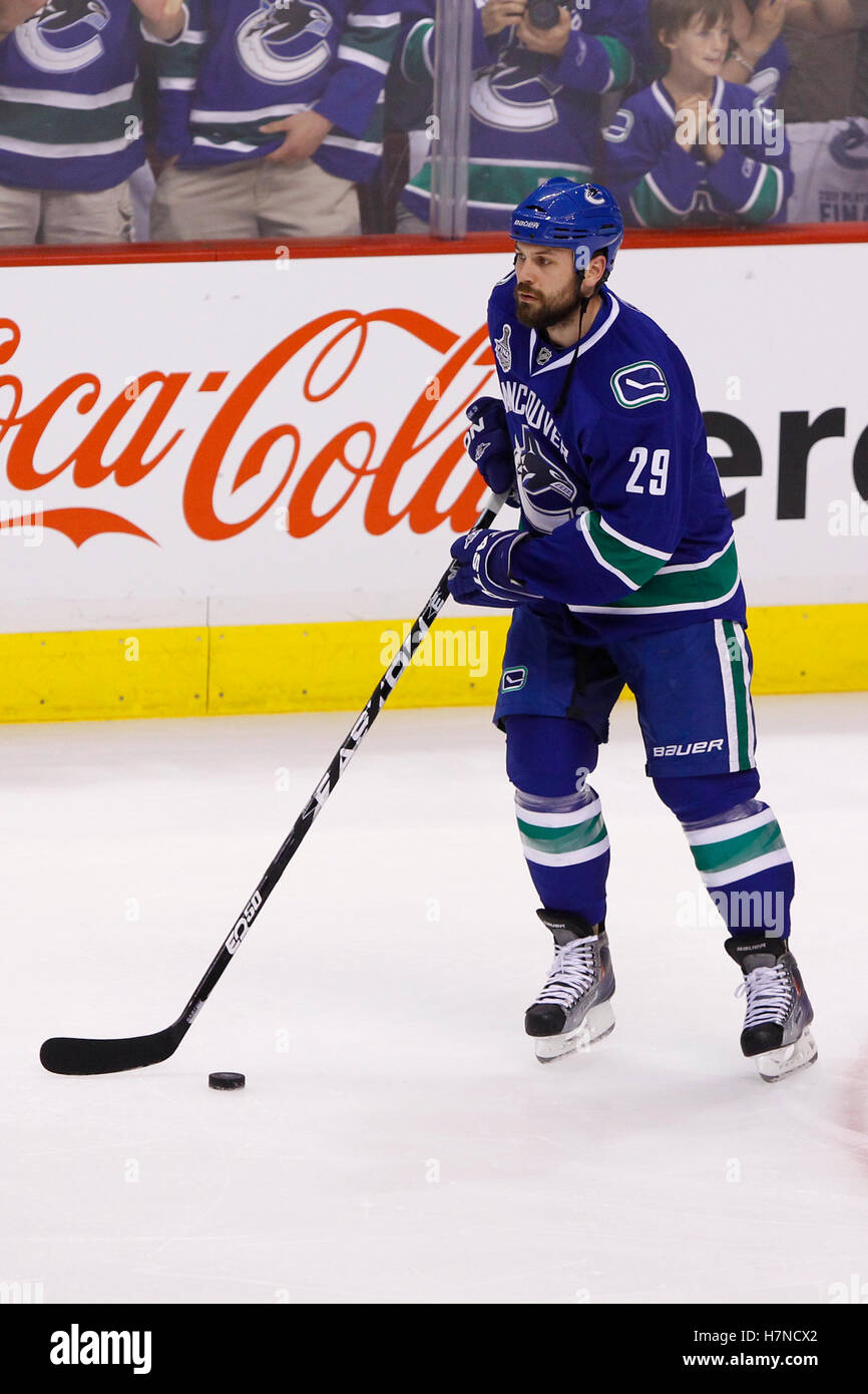 June 4, 2011; Vancouver, BC, CANADA; Vancouver Canucks defenseman Aaron ...