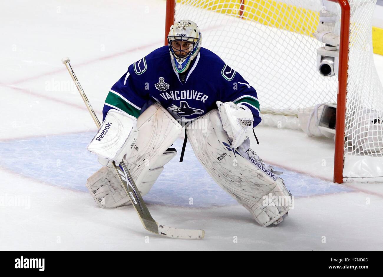 Luongo in the millionaires jersey  Canucks, Hockey goalie, Vancouver  canucks