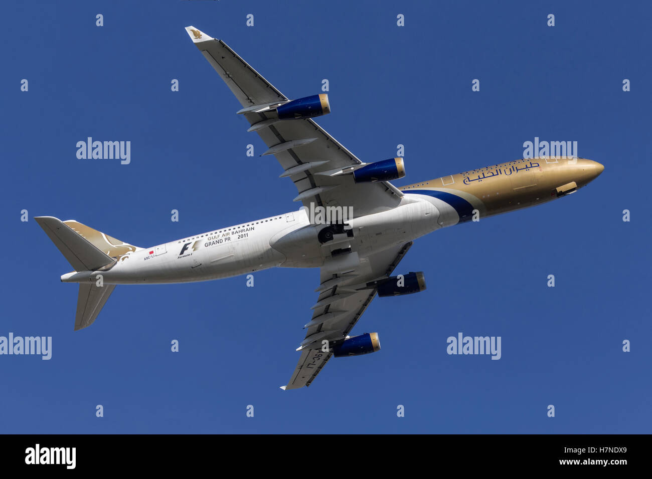 GULF AIR ガルフエア Airbus A340 Scale1:200 Gulf Air - A340-300 - (1:200) | Bader Models