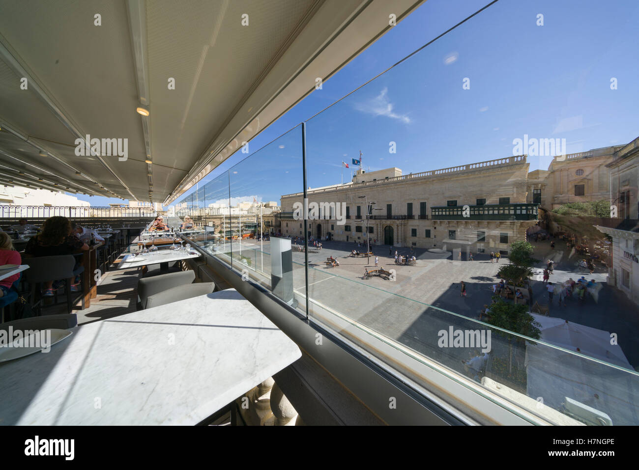 Valletta, walled capital city port of Malta. The City Lounge Steak