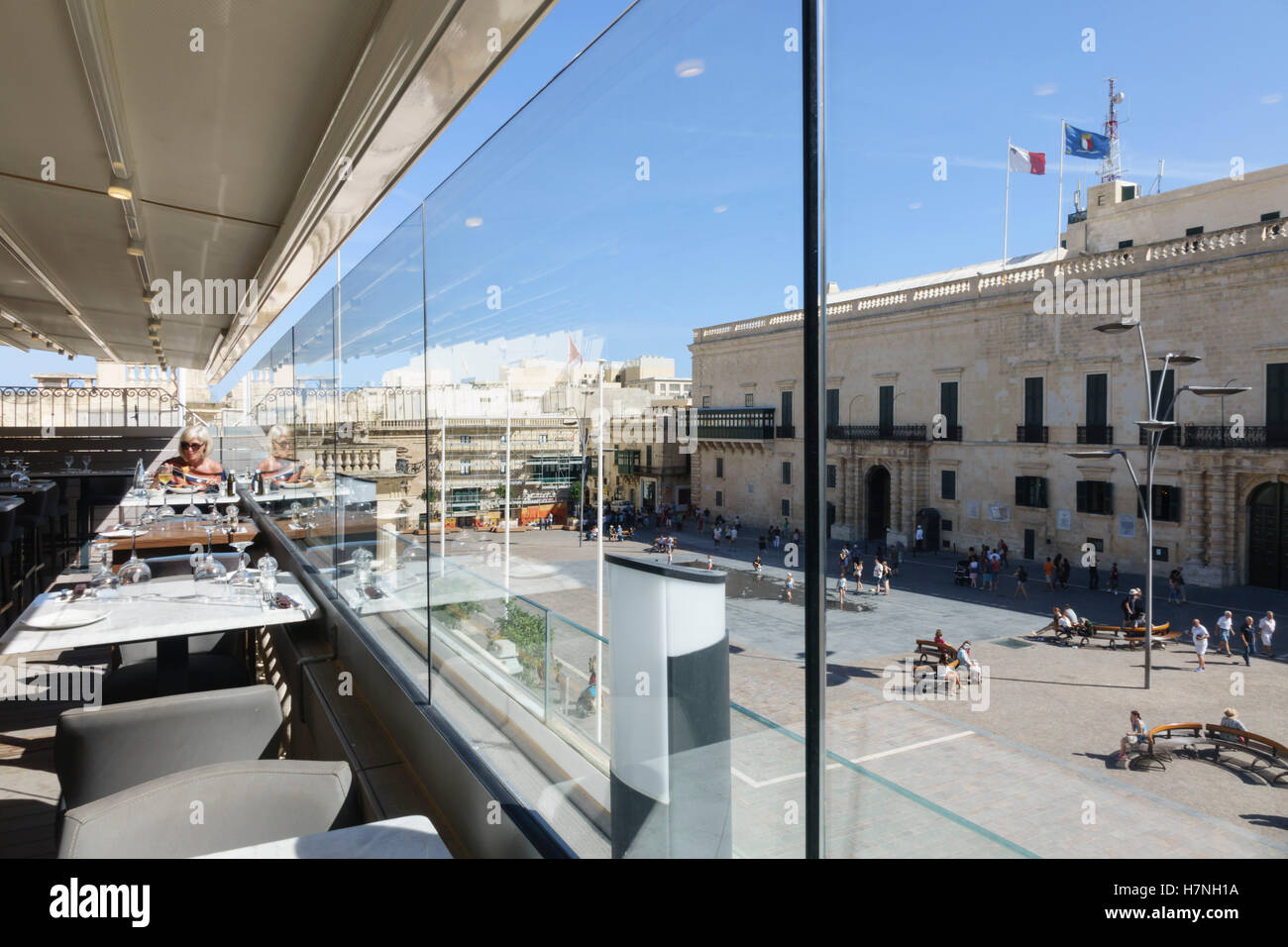 Valletta, walled capital city port of Malta. The City Lounge Steak