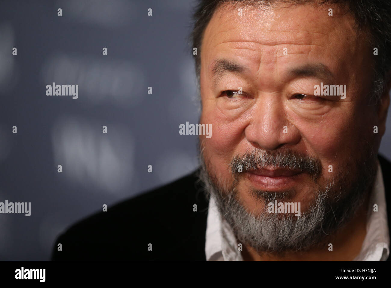 Ai Weiwei at the 2016 WSJ Magazine Innovator Awards. He was given the 2016 award for Art Innovator. Stock Photo