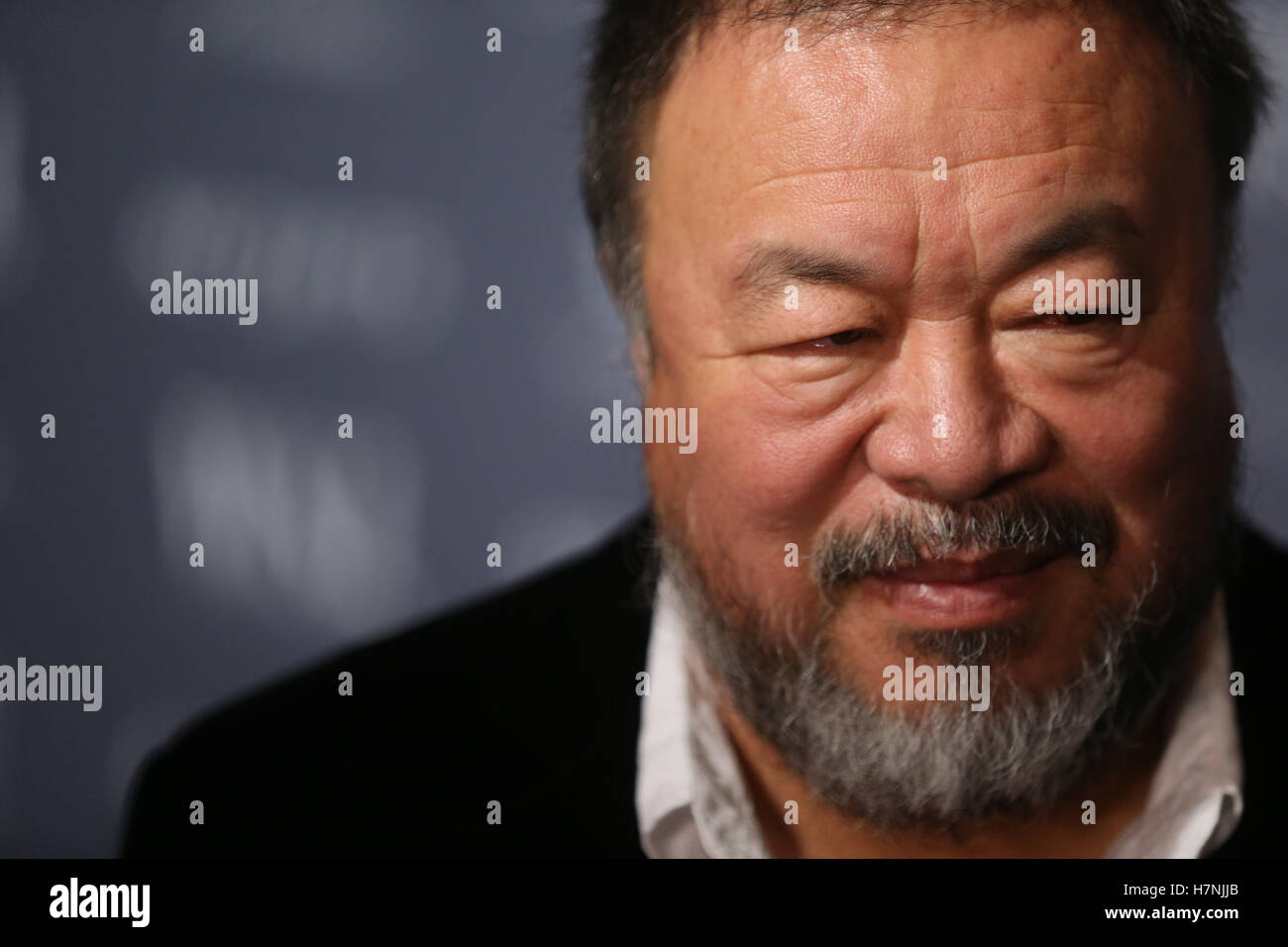 Ai Weiwei at the 2016 WSJ Magazine Innovator Awards. He was given the 2016 award for Art Innovator. Stock Photo