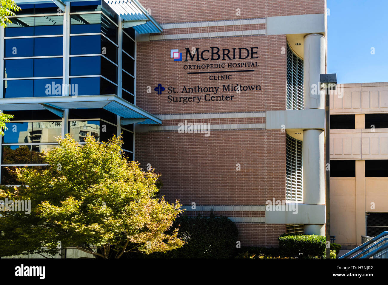 Exterior of McBride Orthopedic Hospital in Midtown, Oklahoma City