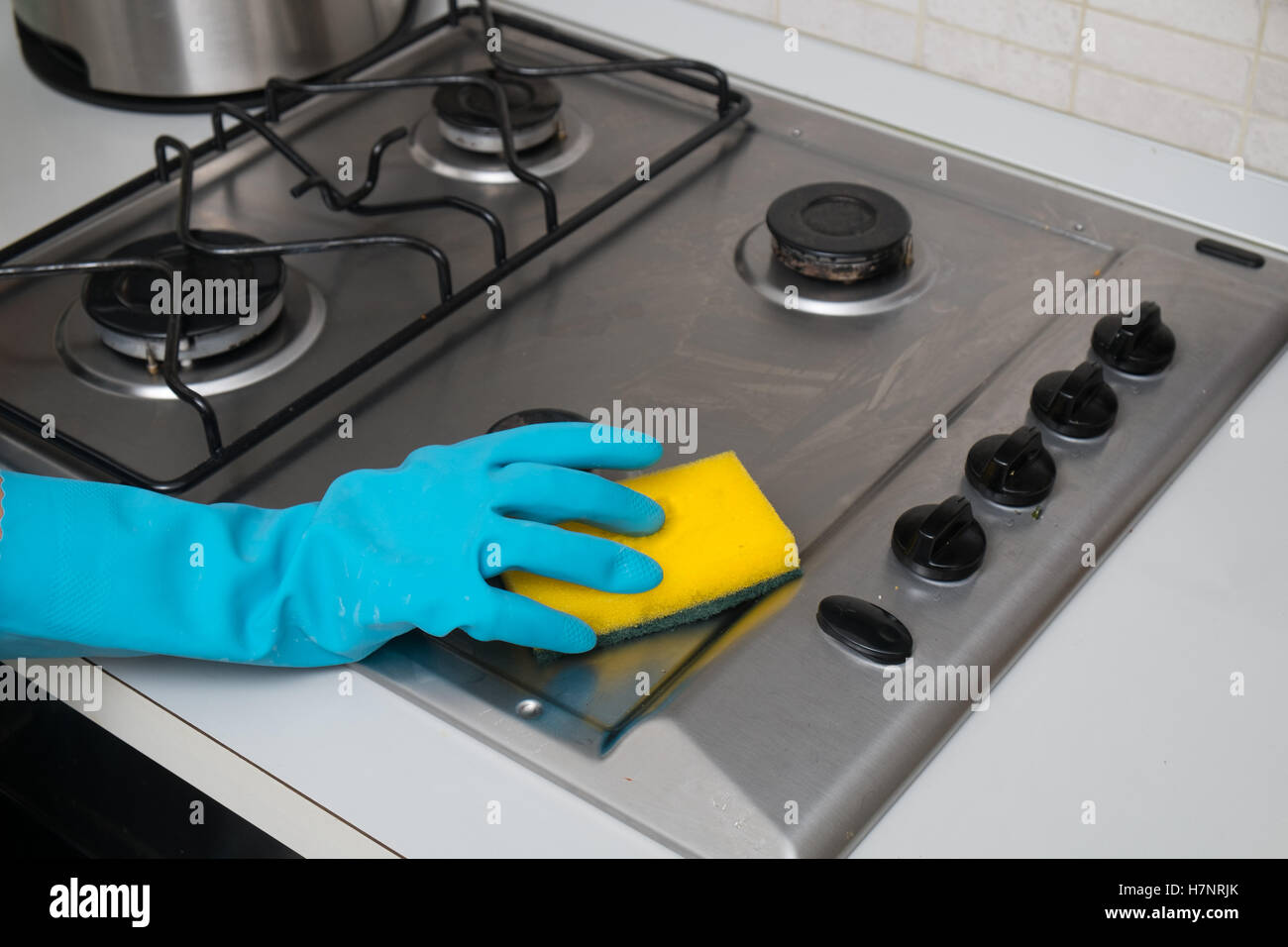 Kitchen work surface above hires stock photography and images Alamy