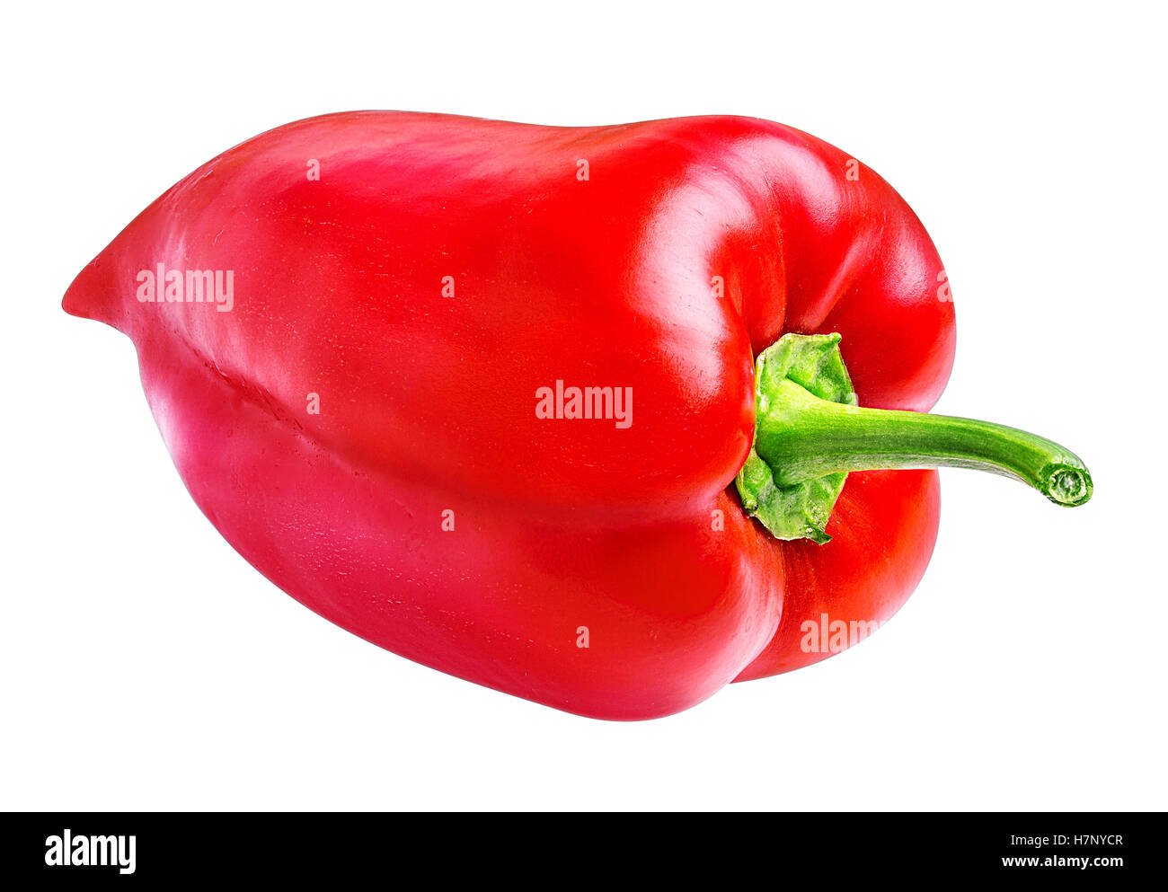 Red pepper isolated on a white background Stock Photo - Alamy