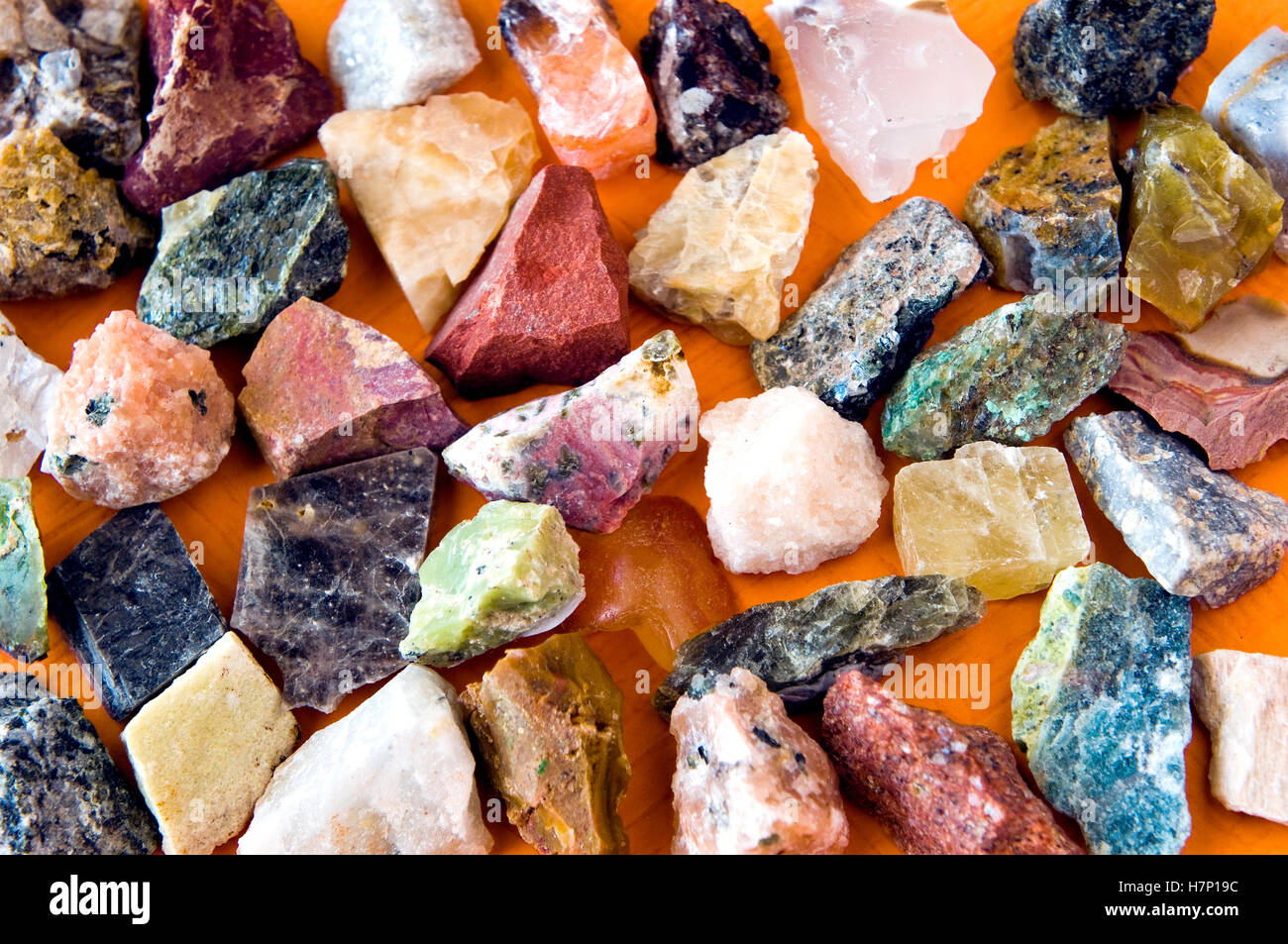 Mineral stones on sale, Arcades shopping centre, Sunday craft market, Lusaka, Zambia Stock Photo