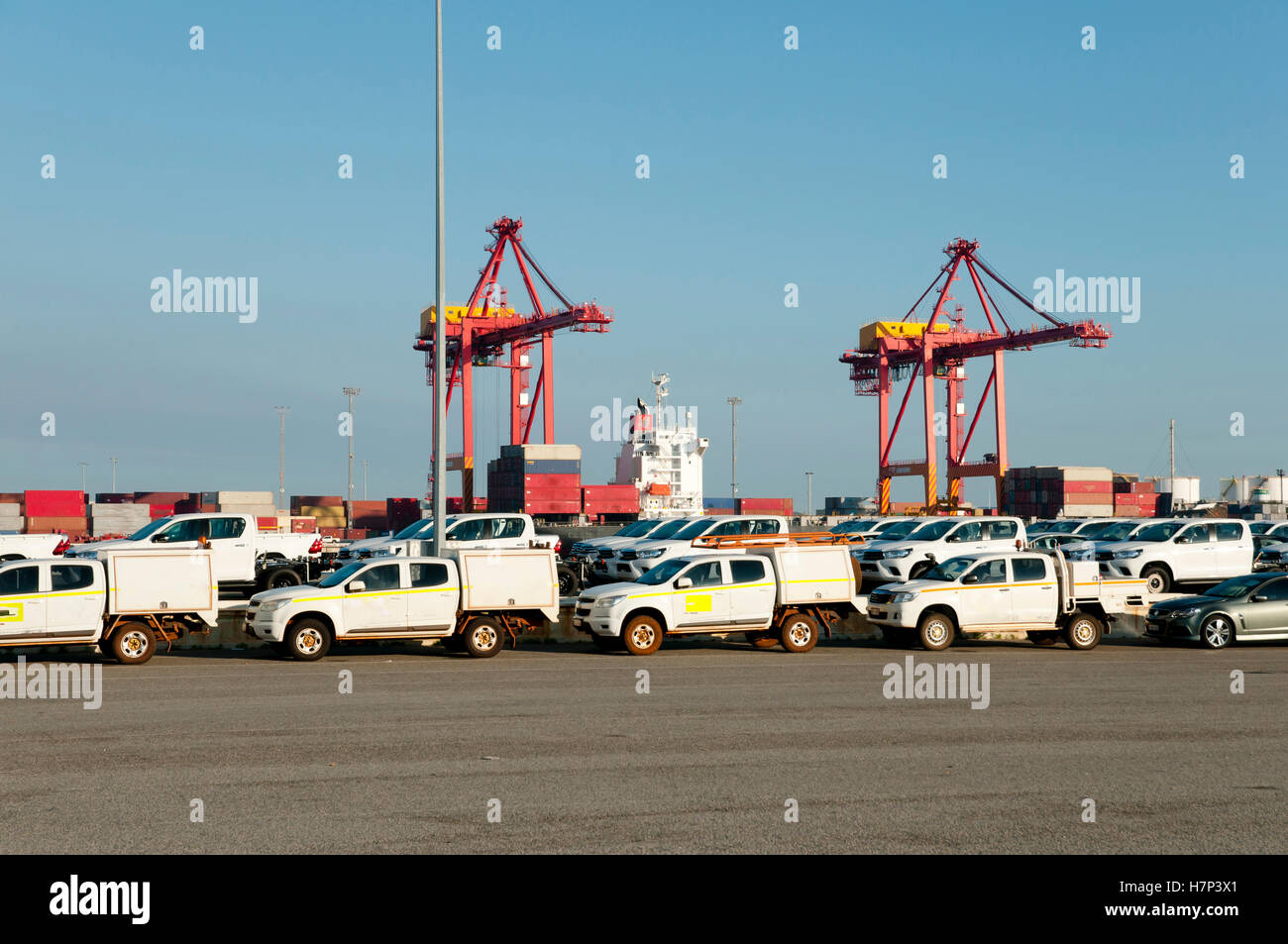 Vehicle Import Fremantle Australia Stock Photo Alamy