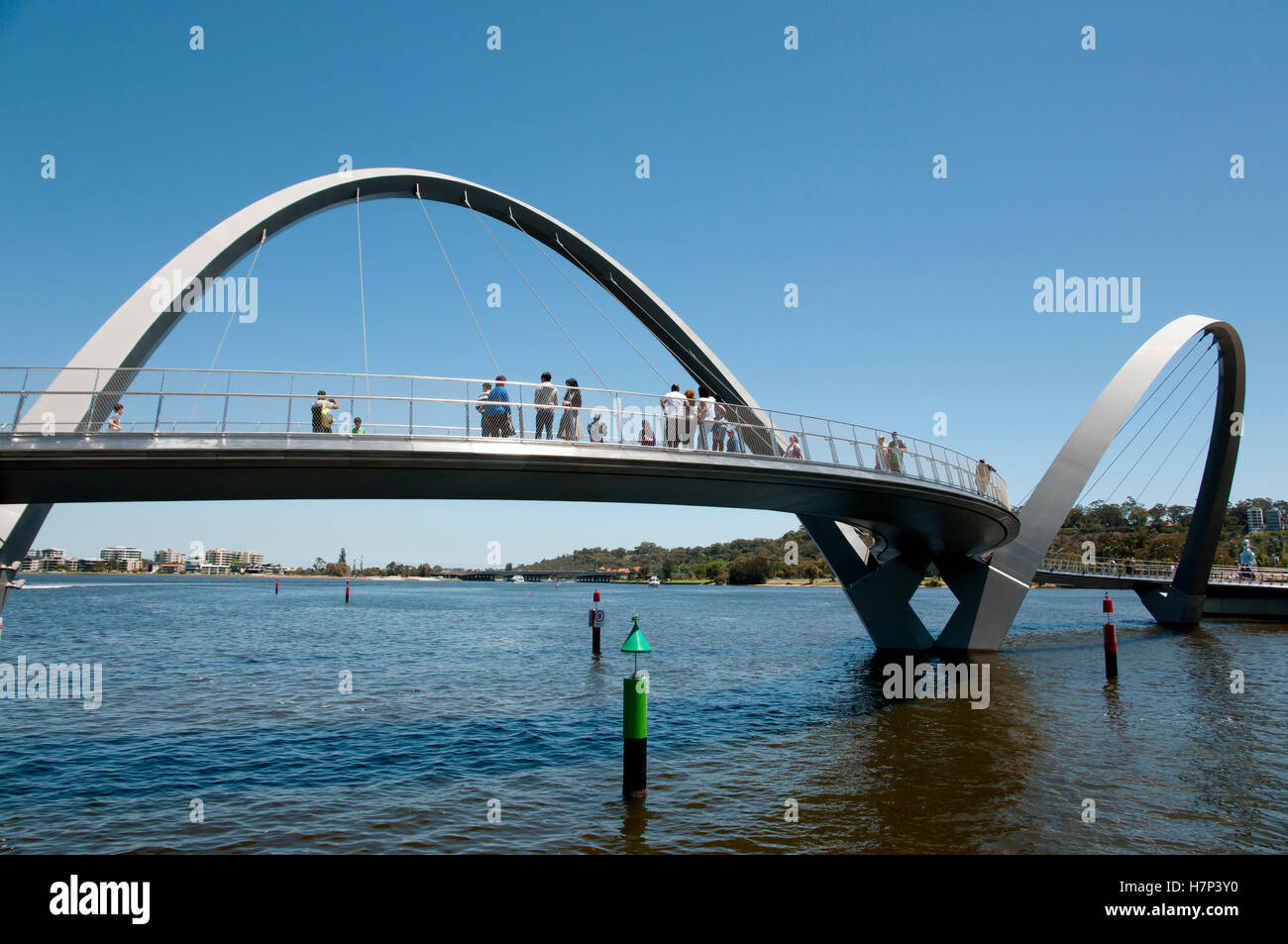 Elizabeth Quay Bridge Perth Australia Stock Photo Alamy