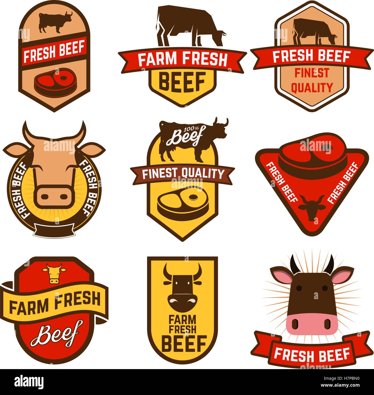 farm fresh beef Stock Vector Image & Art Alamy