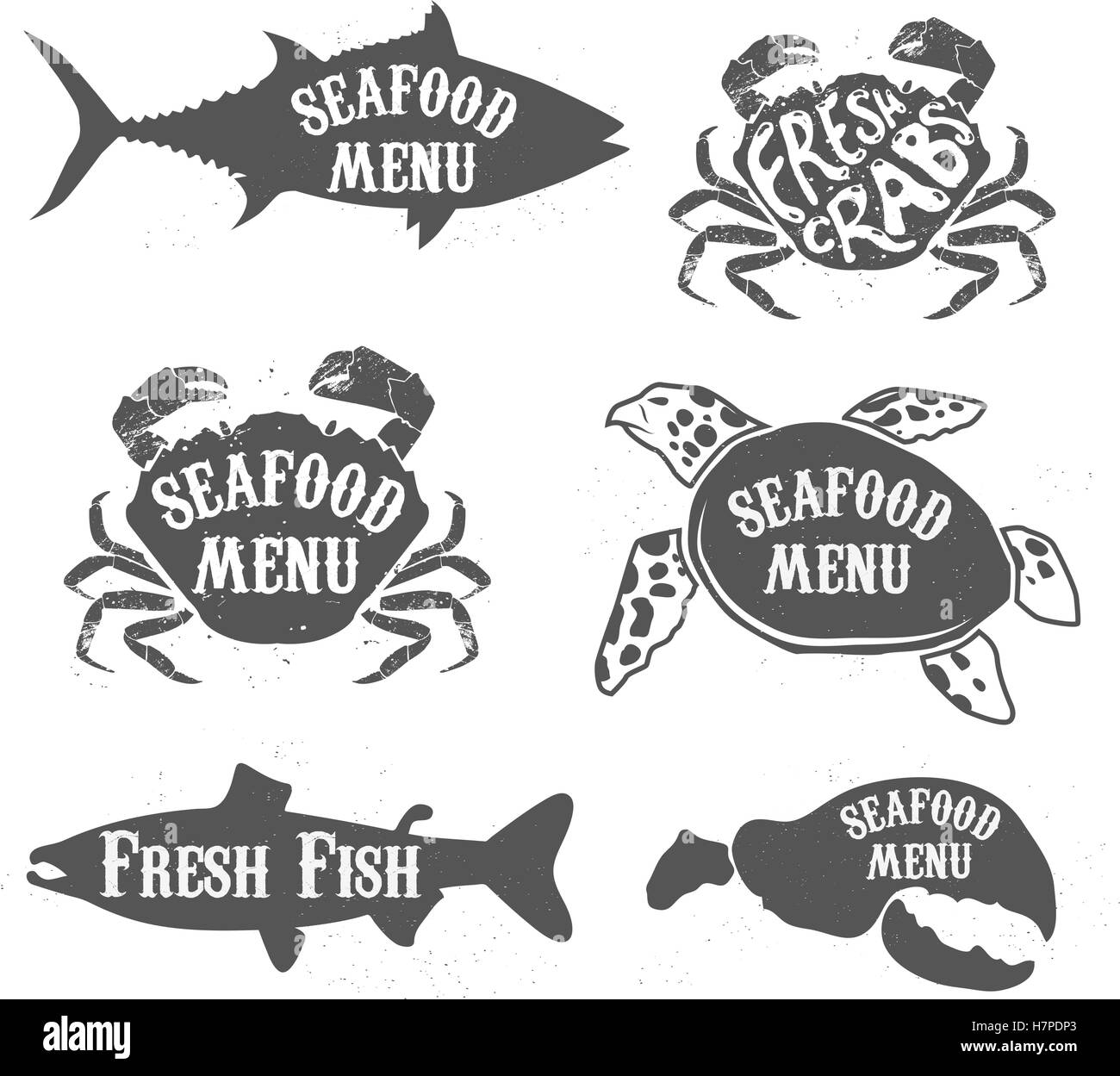 Seafood sushi bar Black and White Stock Photos & Images - Alamy