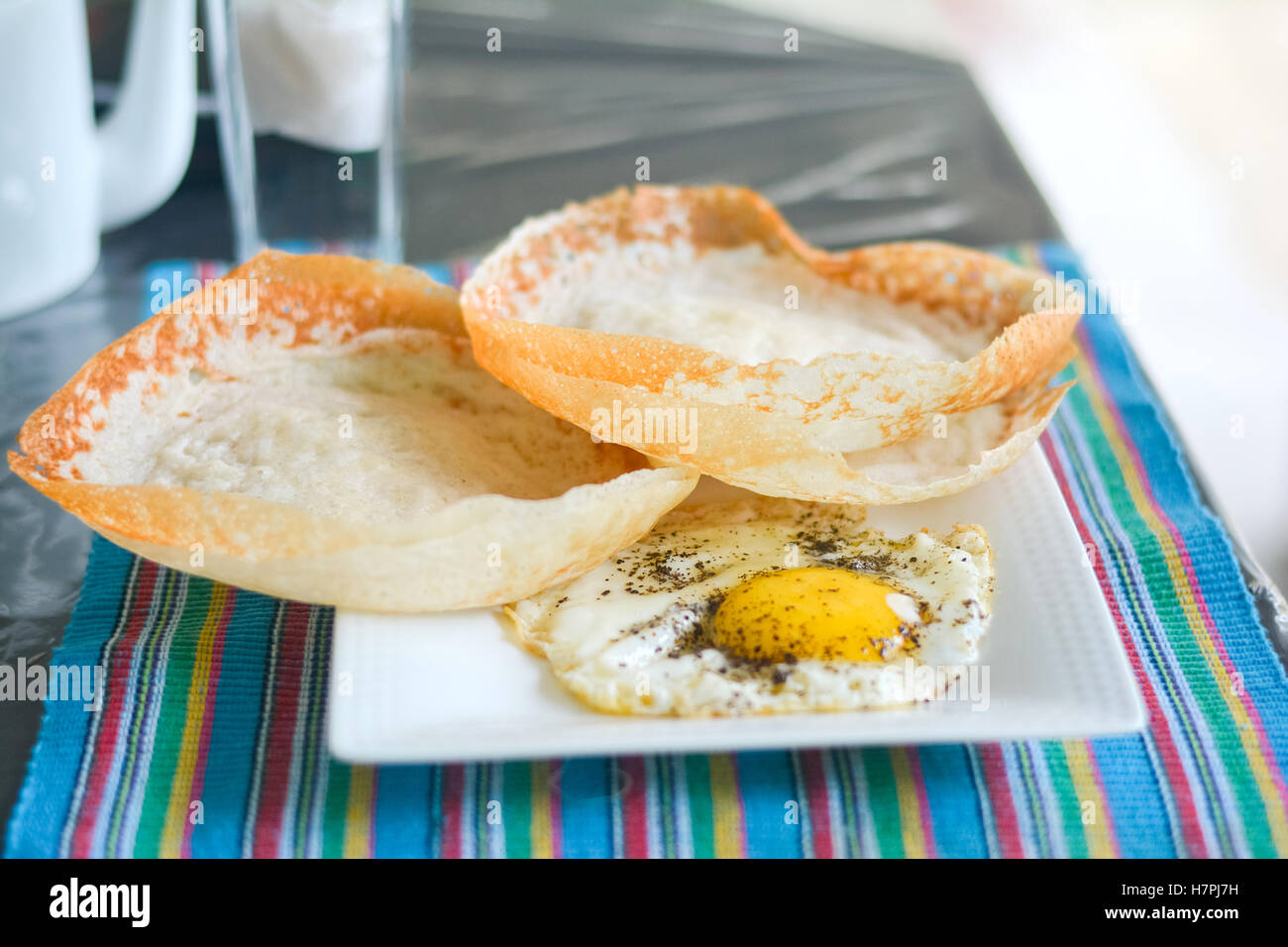Fresh Homemade Sri Lankan Hoppers Stock Photo Alamy