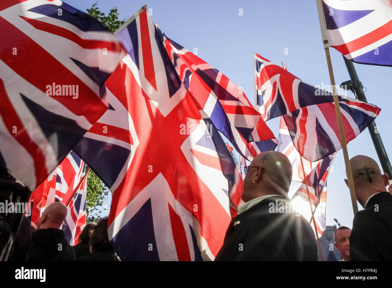 British farright organisation The National Front (NF) hold their