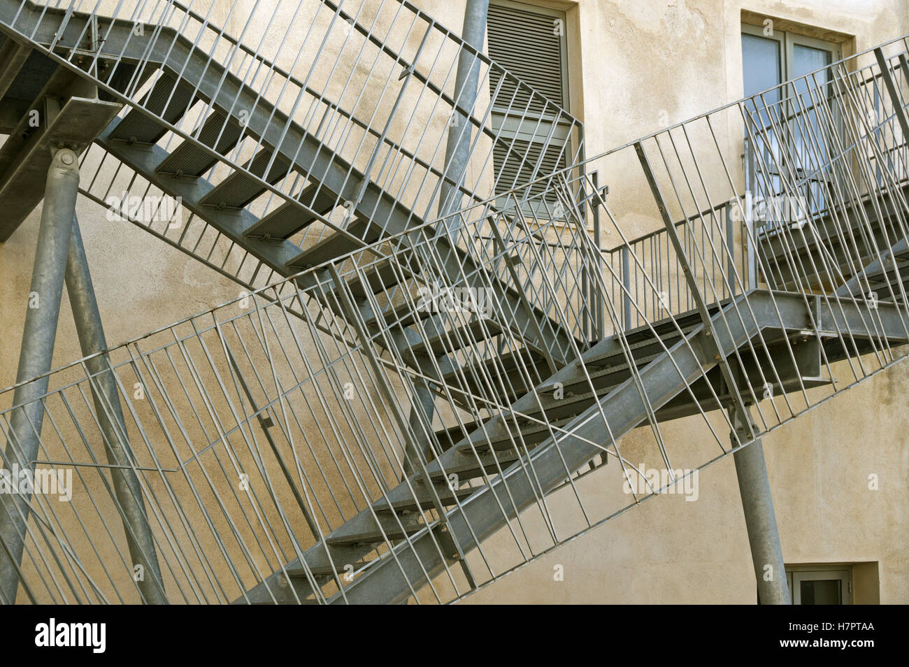 exterior stairs Stock Photo