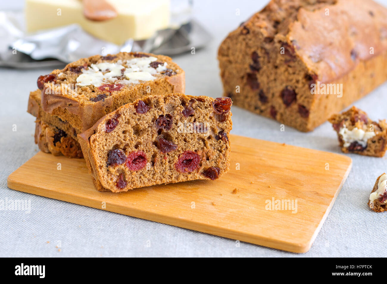 Traditional Irish Barmbrack Tea Cake Stock Photo Alamy