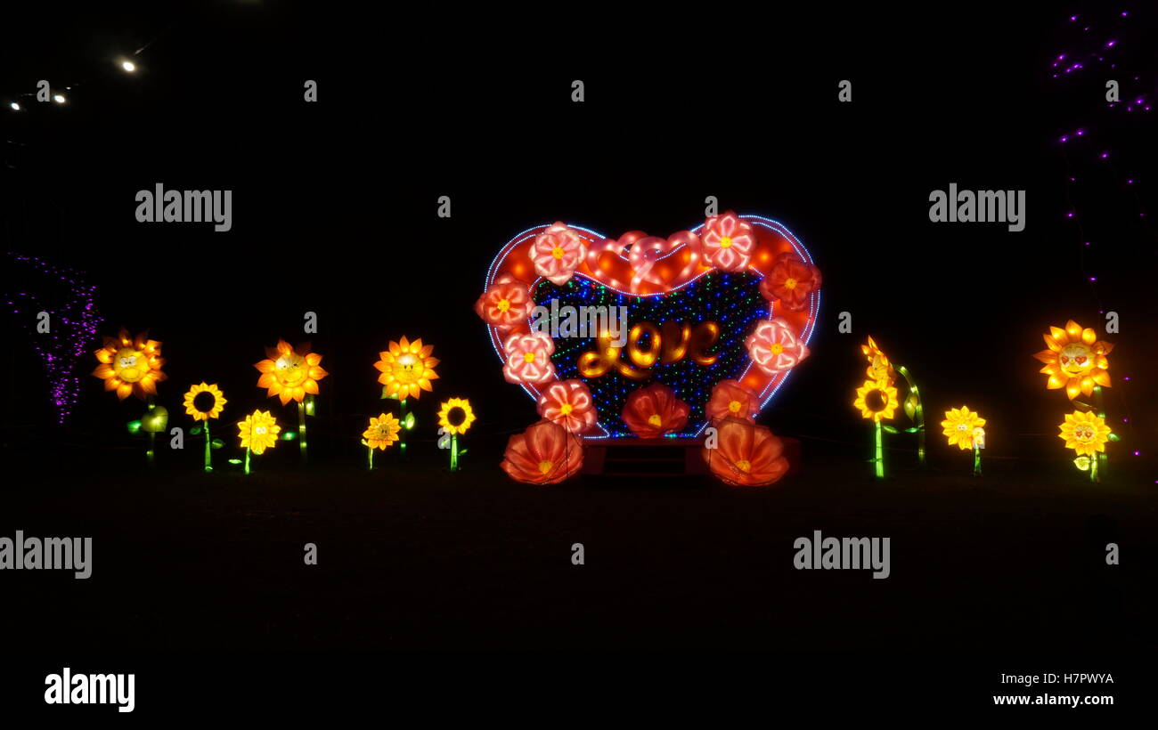 Magical Lantern Festival Stock Photo Alamy