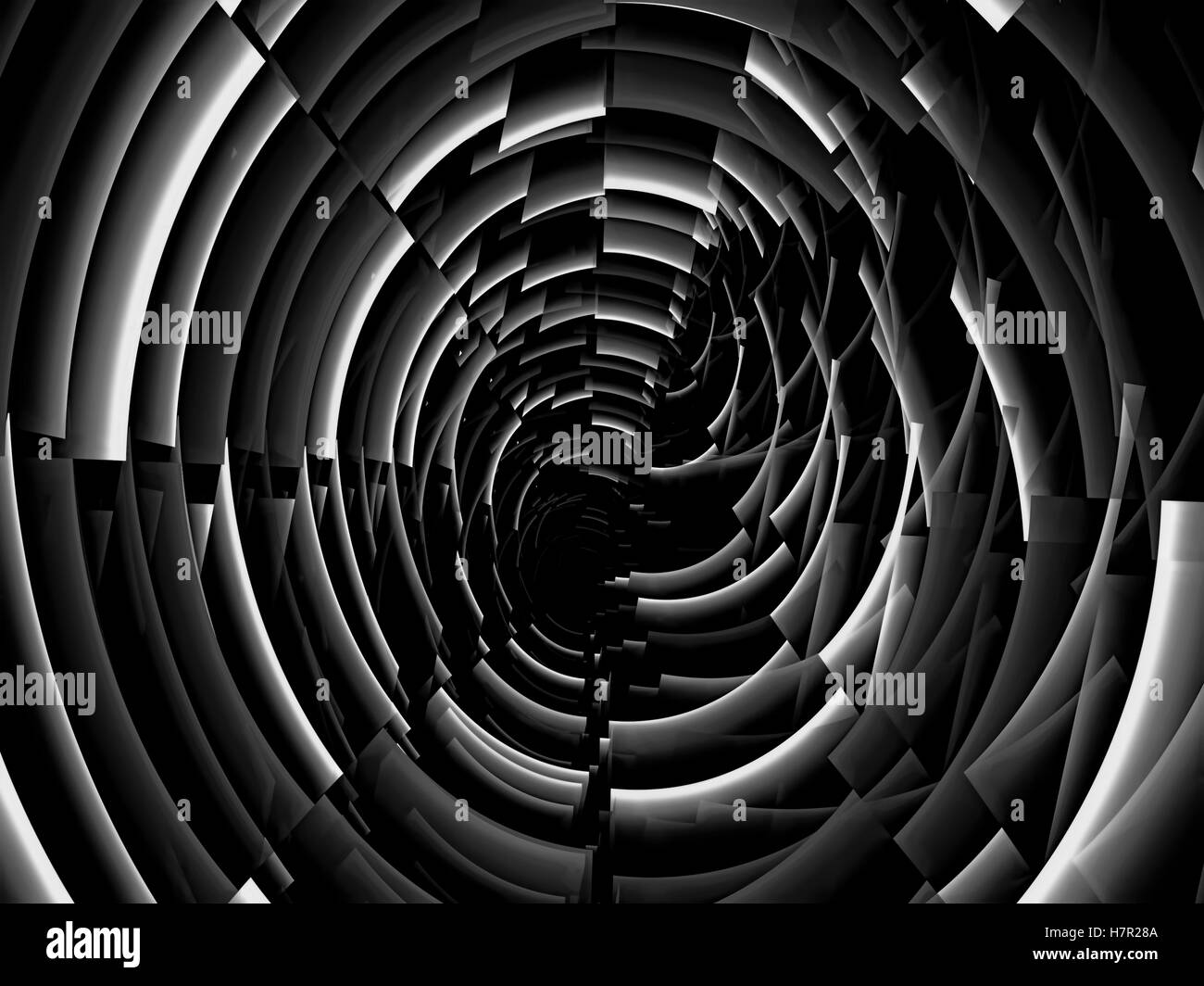 Abstract fractal tunnel - digitally generated image Stock Photo - Alamy