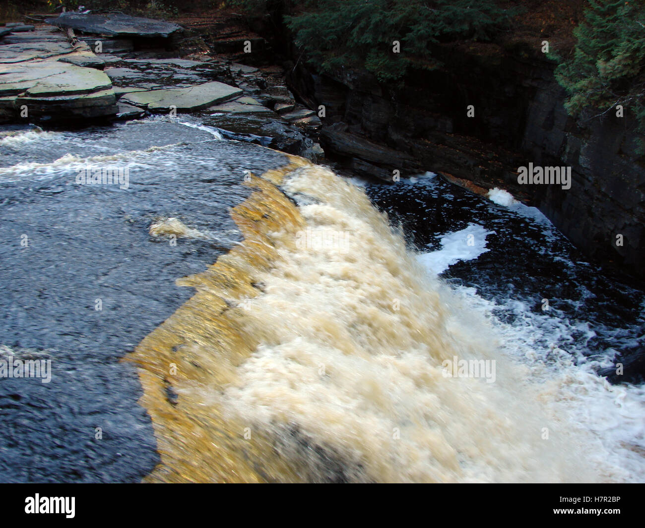 Canyon Falls and on the Sturgeon River Stock Photo Alamy