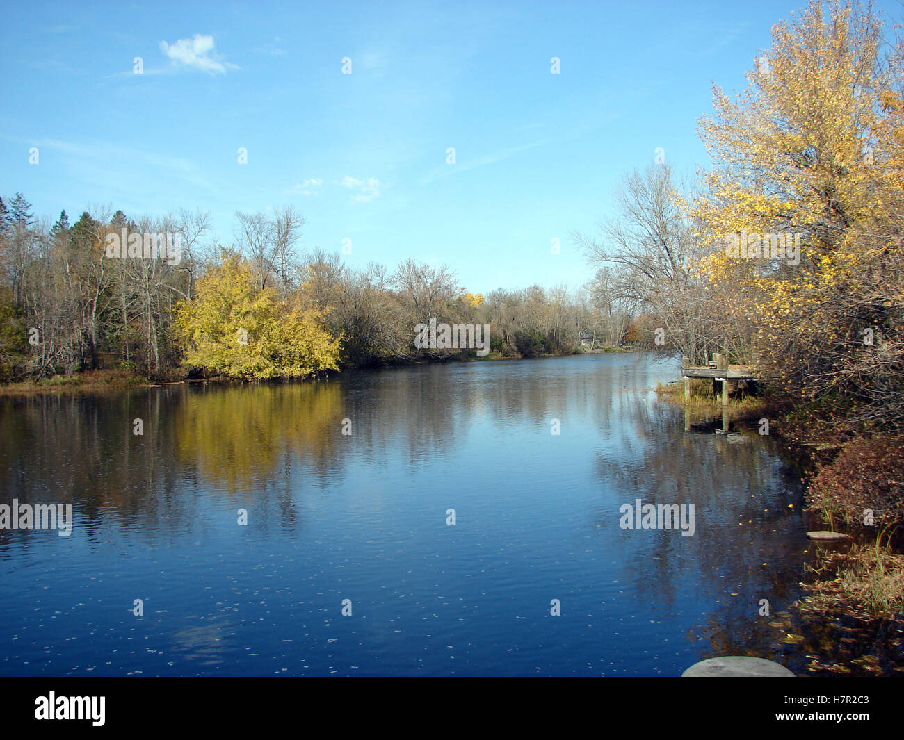 The Paint River in Crystal Falls, MI Stock Photo Alamy