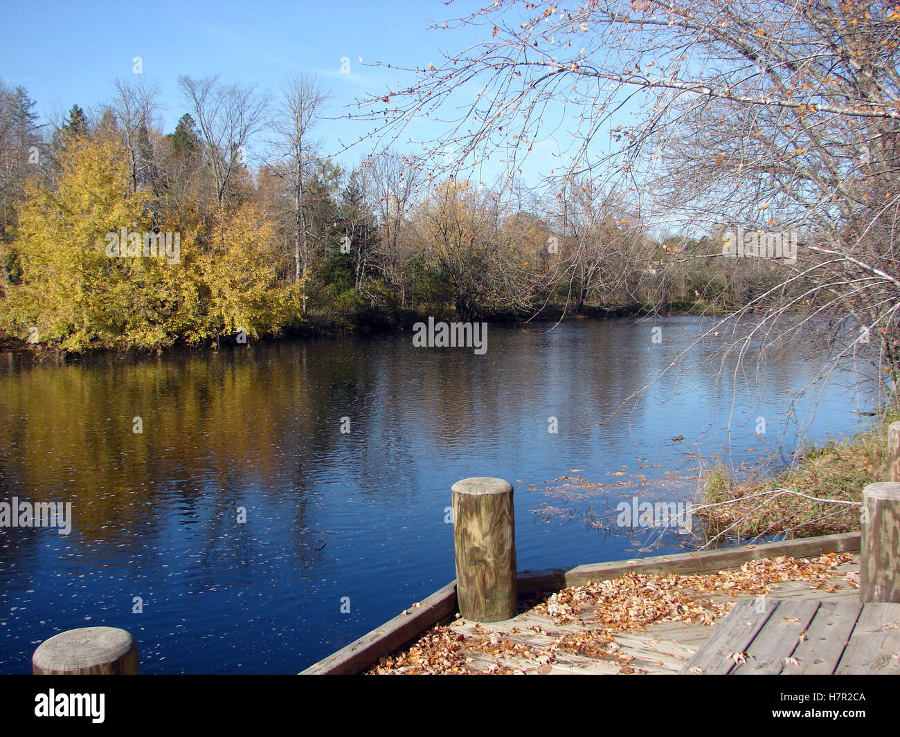 The Paint River in Crystal Falls, MI Stock Photo Alamy