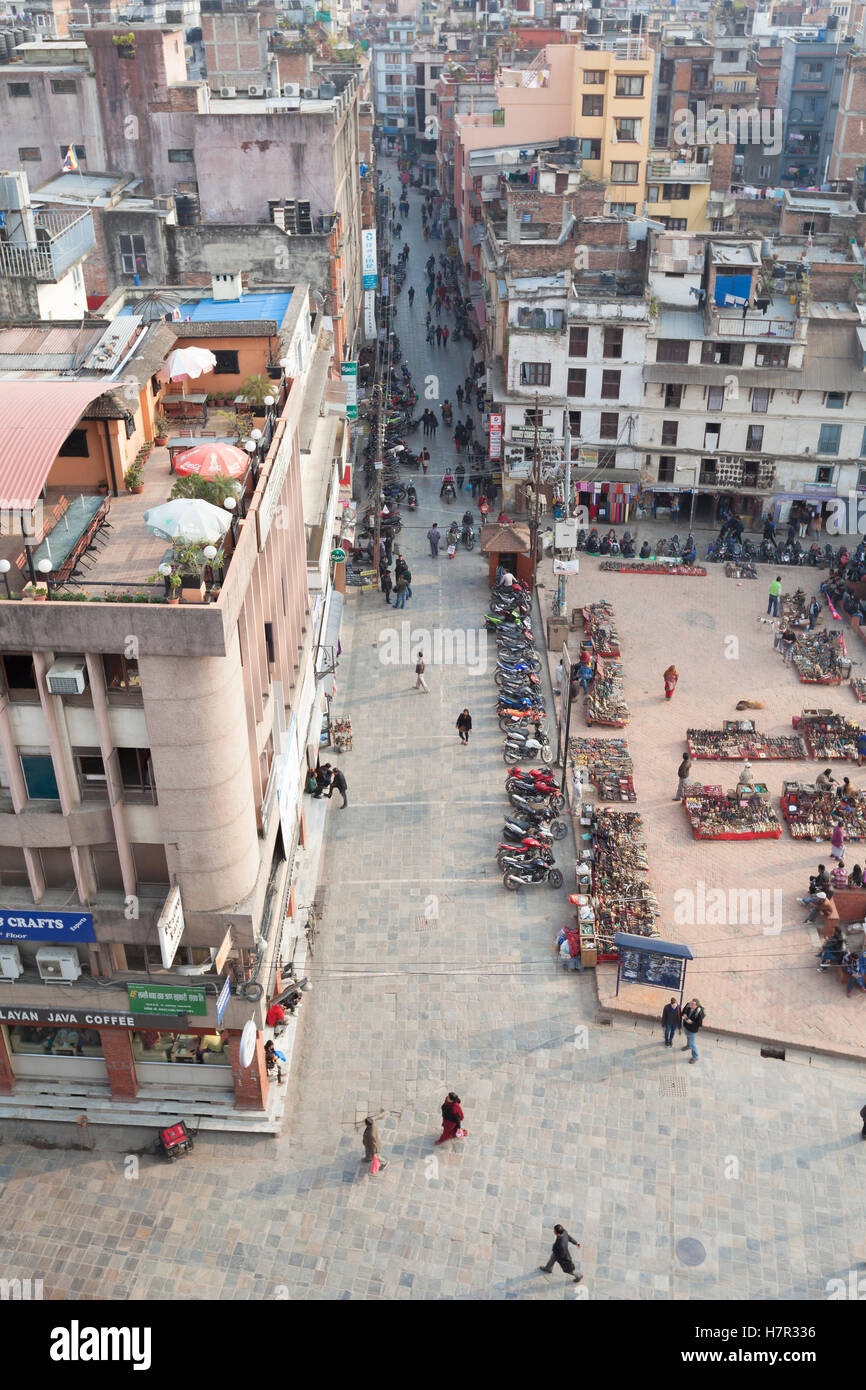 Freak street, Kathmandu, Nepal Stock Photo