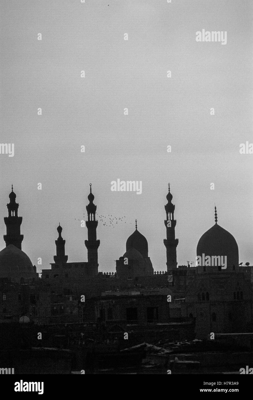 Domes and Minarets of Cairo, Egypt Stock Photo