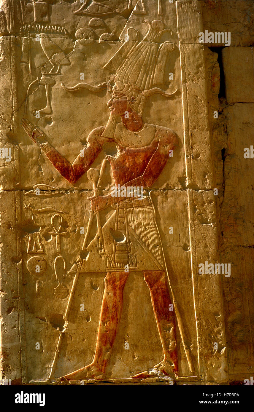 Ancient Egyptian Culture, Luxor, Egypt Stock Photo