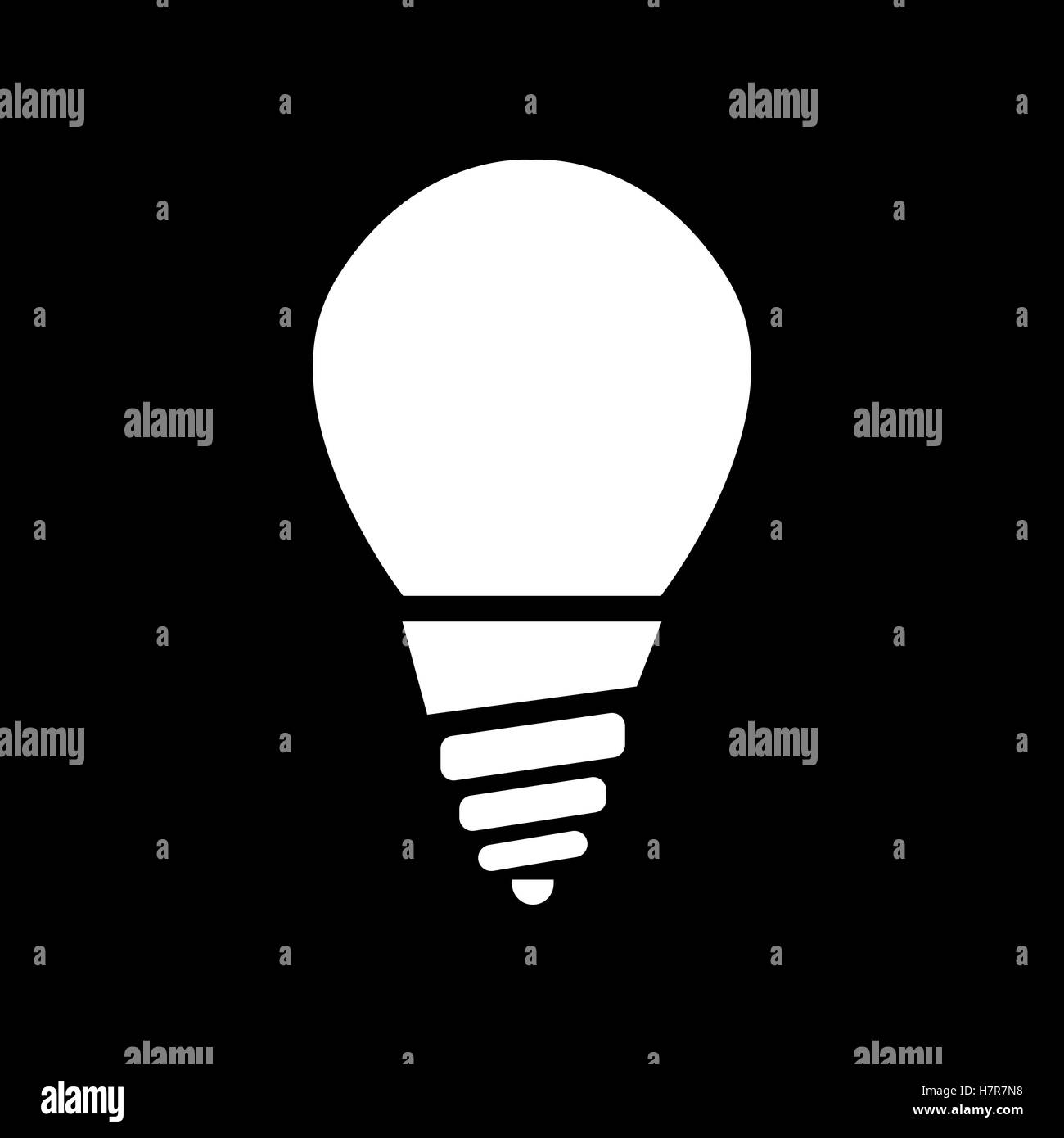 The incandescent lamp icon. Lamp and bulb, lightbulb, filament lamp