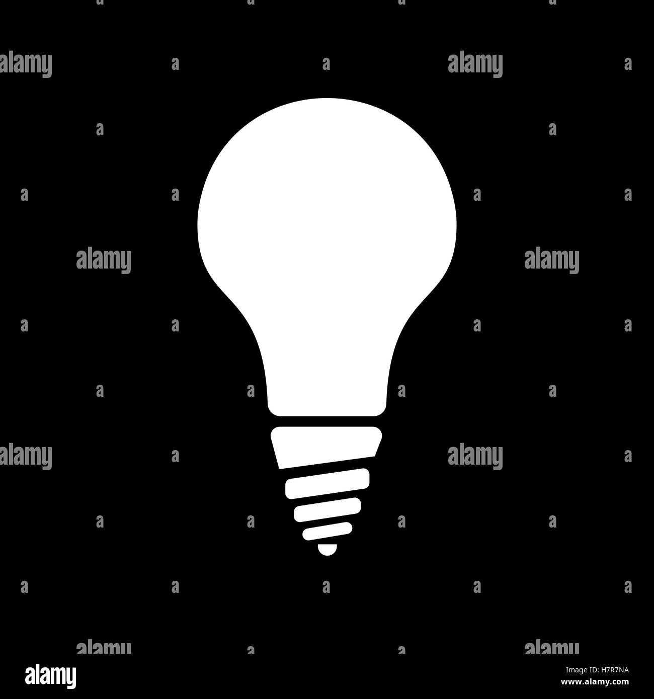 The incandescent lamp icon. Lamp and bulb, lightbulb, filament lamp