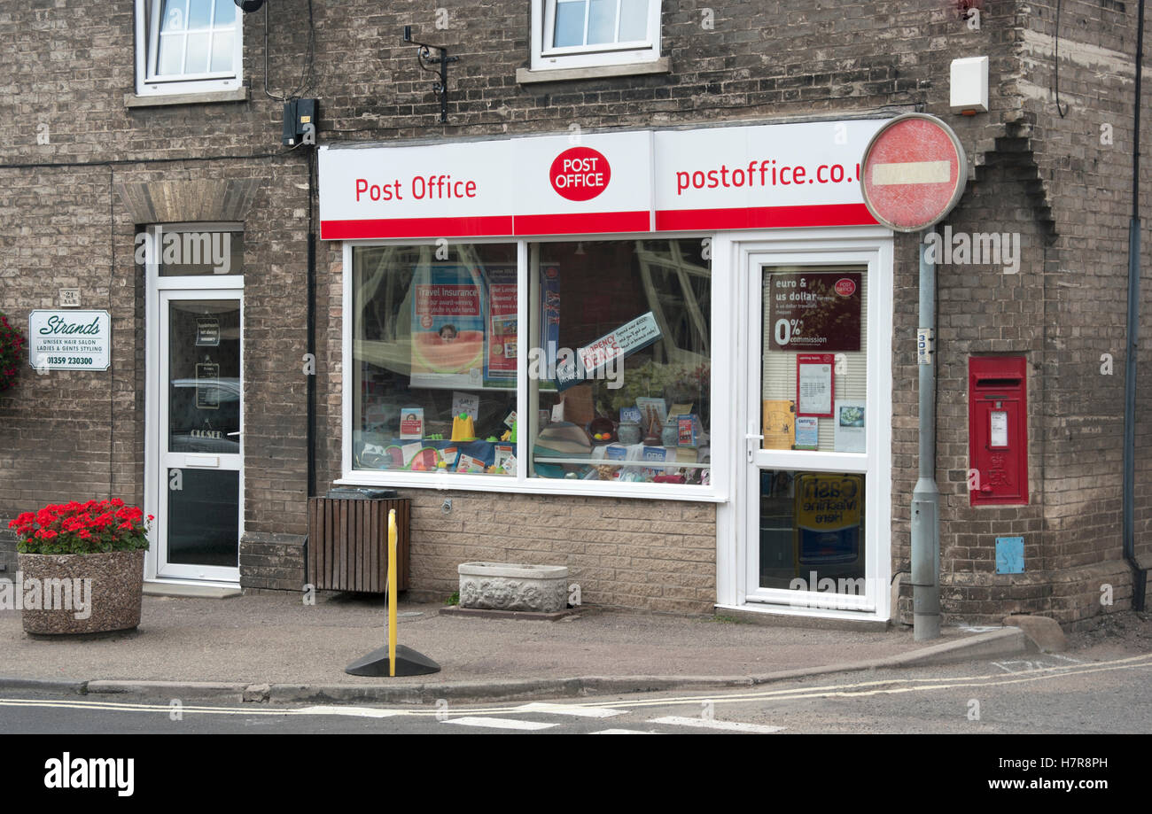 Ixworth, Post Office, Suffolk, East Anglia, England, Stock Photo