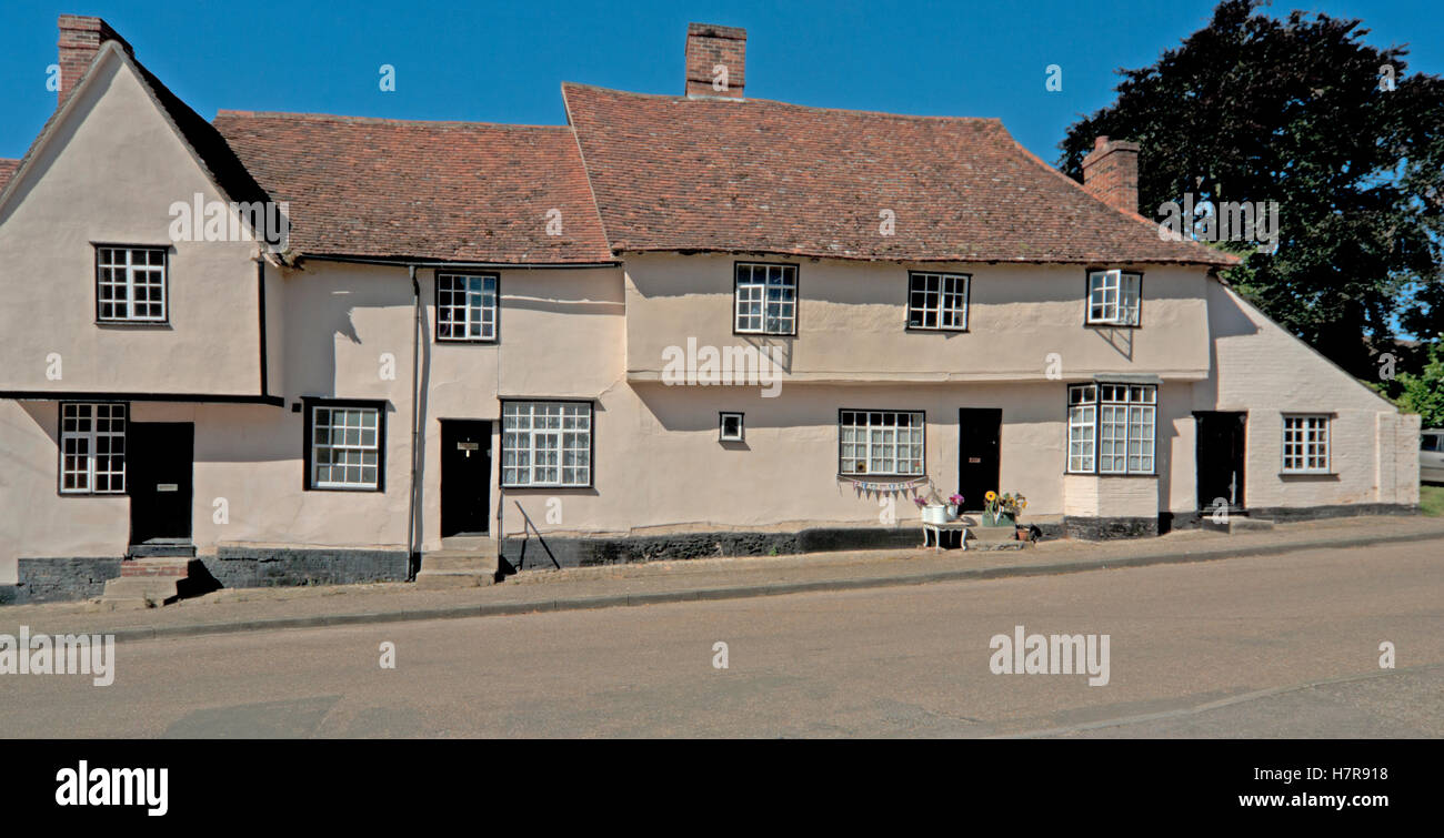 Kersey Village Cottage East Anglia Suffolk England Stock Photo