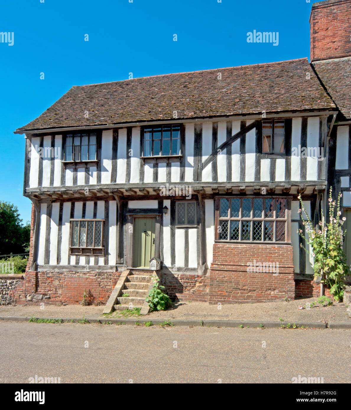 Kersey Village, Timber Framed House, East Anglia, Suffolk, England
