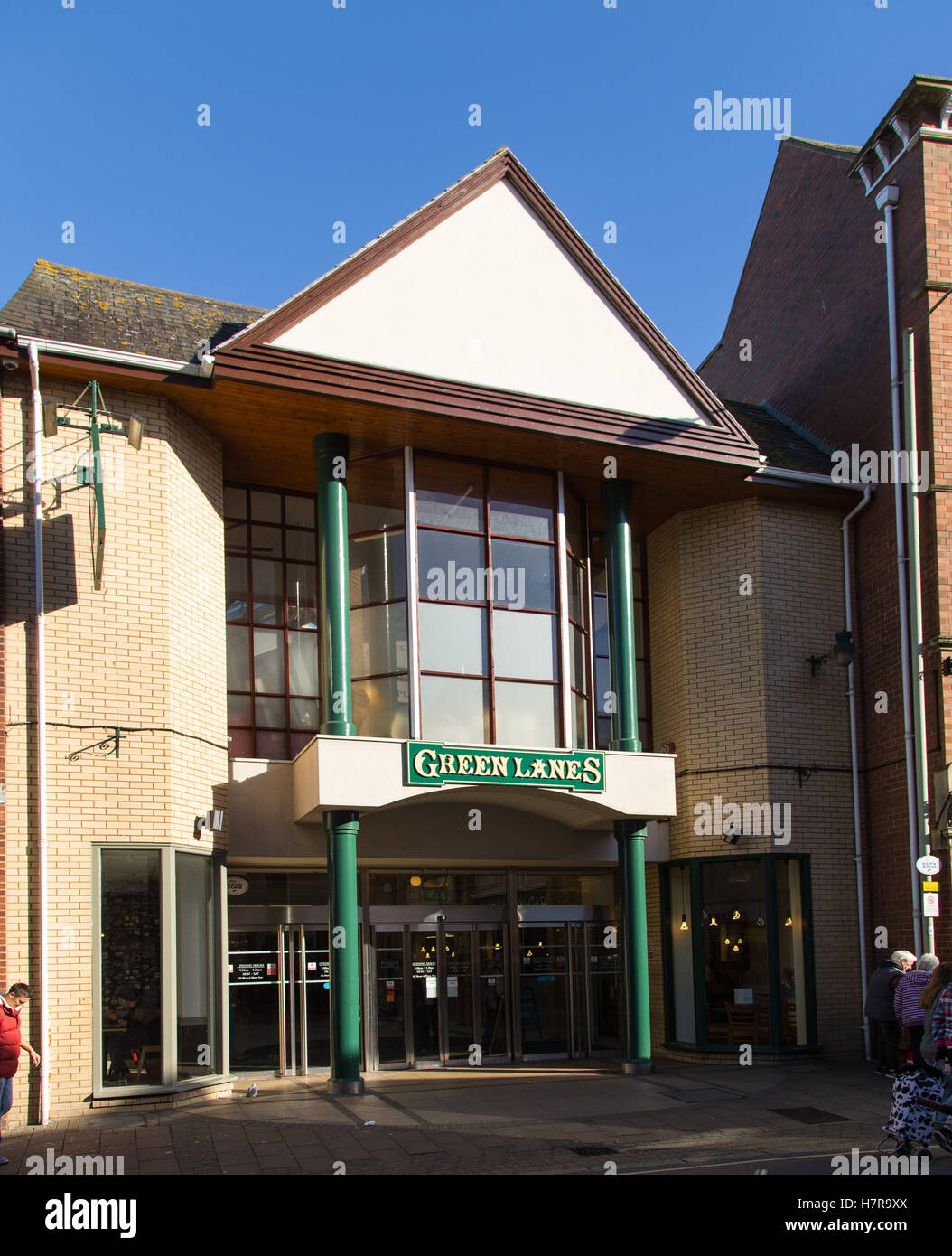 Green Lanes shopping centre, on Barnstaple High Street, Devon Stock