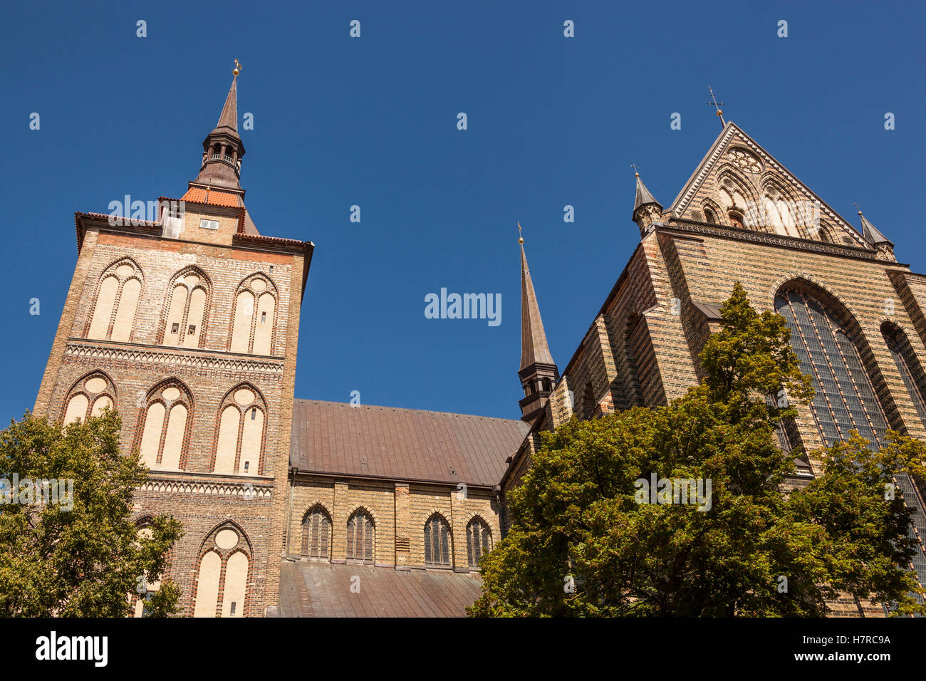 St Mary’s Church, Marienkirche, Rostock, Mecklenburg-Vorpommern, Germany Stock Photo