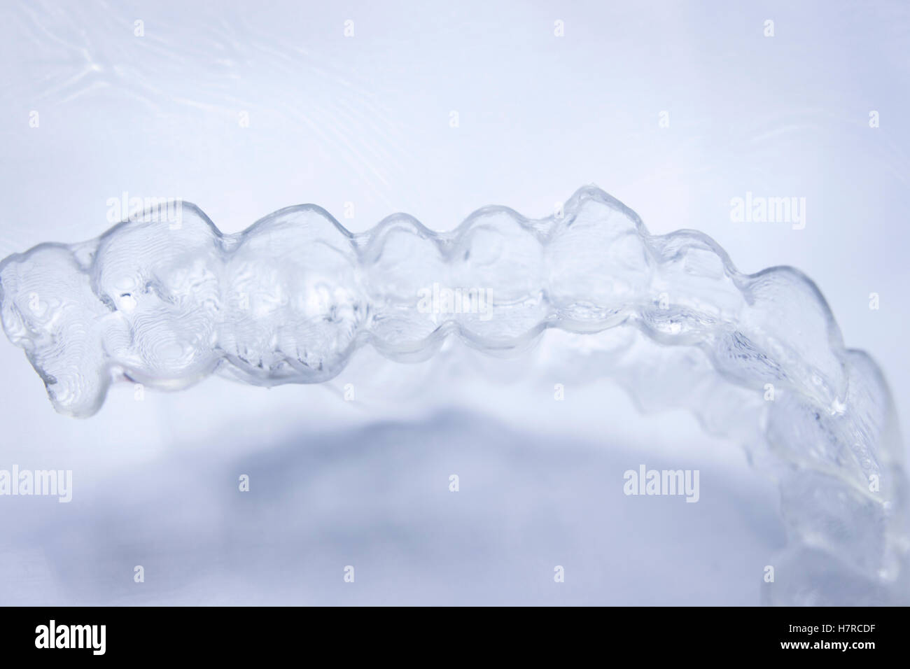 Invisible teeth aligner cosmetic orthodontic brackets used to