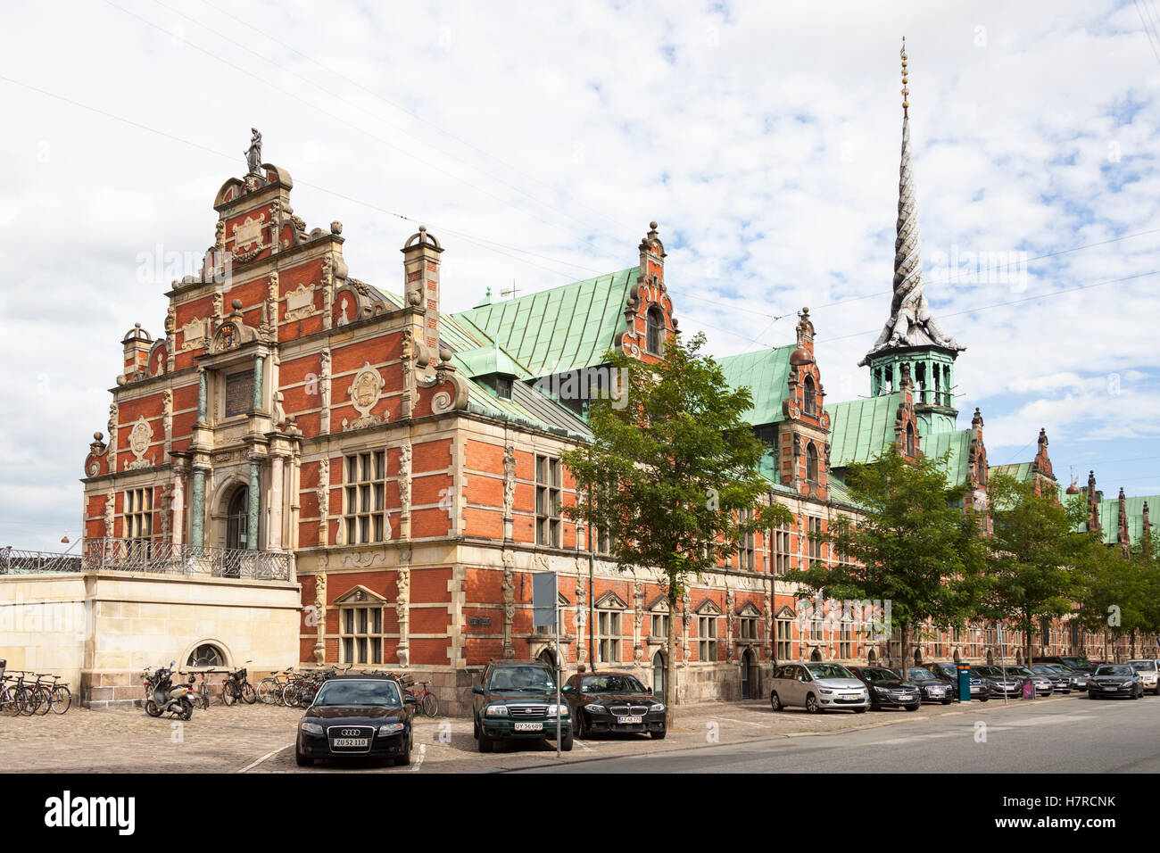 The Old Stock Exchange, Borsen, Nasdaq Copenhagen, Slotsholmen, Copenhagen, Denmark Stock Photo