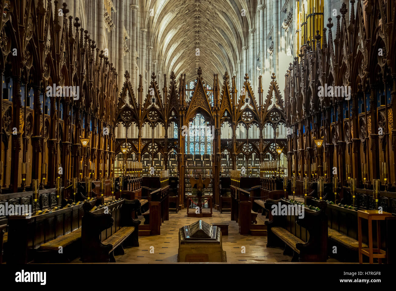 Winchester Cathedral; Winchester, Hampshire, England Stock Photo